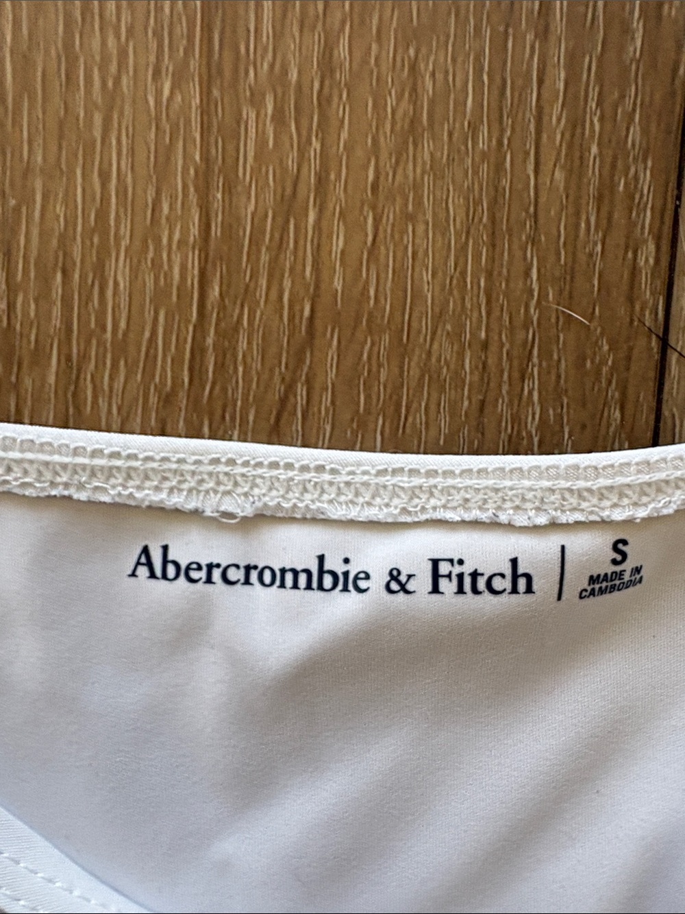 Abercrombie & Fitch Cream/White Tank Athletic dress with built in shorts - Picture 2 of 3
